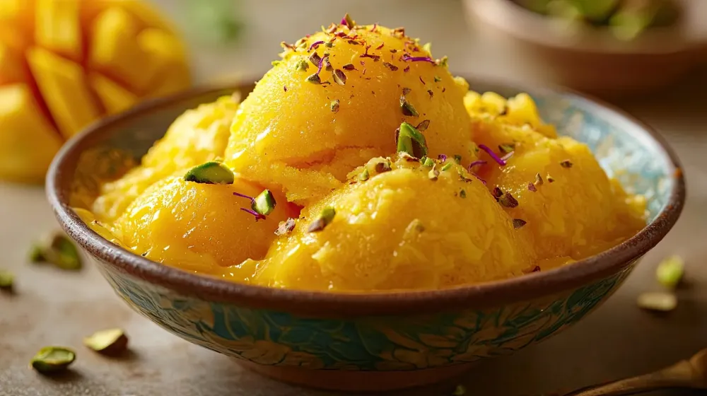 Glace mangue